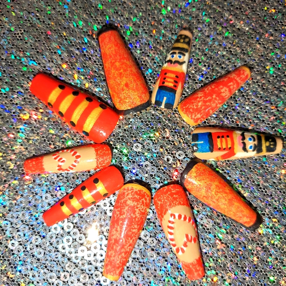 Nut Cracker Press On Nails